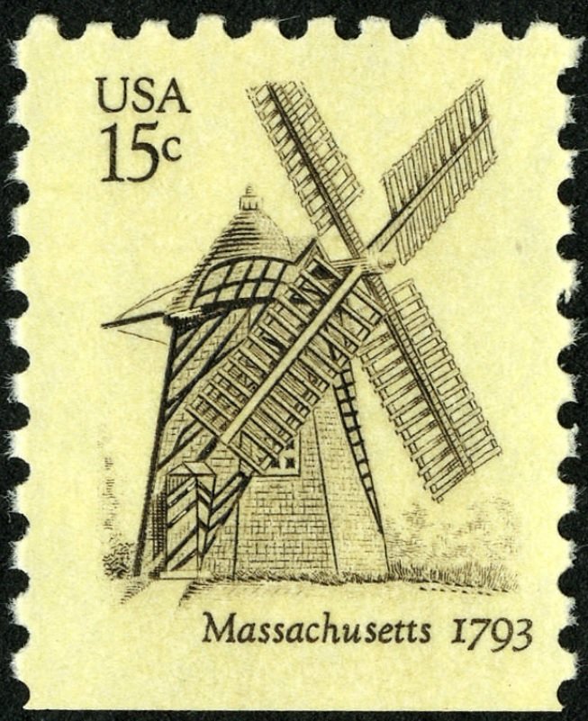 Windmills: Massachusetts 1793 - bottom imperf