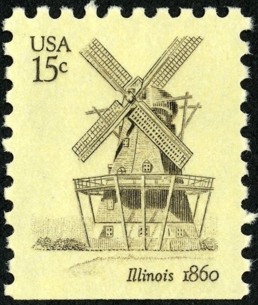 Windmills: Illinois 1860