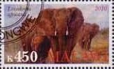 Stamp, Loxodonta Africana, Cinderellas,  , Animals (Fauna), Elephants