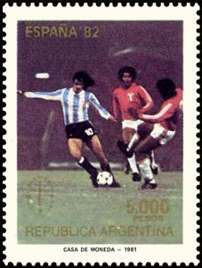 Stamp, Argetina - Perù, Argentina,  , Football (Soccer), Philatelic Exhibitions, Sports
