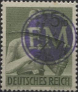 Stamp, Print on German Empire stamp, Germany, Local Post,  