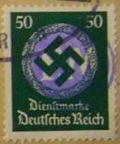 Stamp, Print on German Emipire stamp, Germany, Local Post,  