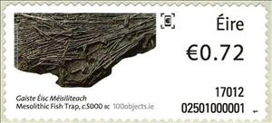 Stamp, Mesolithic Fish Trap, c. 5000 BC, Ireland,  , Archaeology