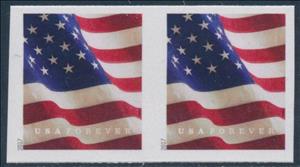 Se-tenant, US Flag from BCA coil, United States of America,  