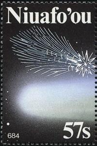 Stamp, Halley's Comet (684), Niuafo'ou,  , Comets