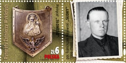 Stamp, Gorget of "Słonego", Poland,  , Coats of Arms, Second World War