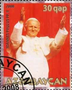 Stamp, Pope John Paul II, Cinderellas,  , People, Popes
