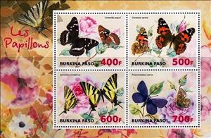 Mini Sheet, Butterflies, Cinderellas,  , Animals (Fauna), Butterflies, Insects