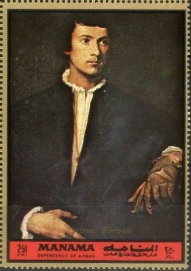 Young man with glove by Tiziano