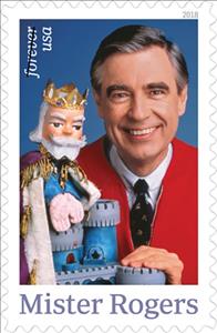 Stamp, Fred Rogers, Children's Educational Television Host, United States of America,  , Actors, Educationalists, Puppets, Television