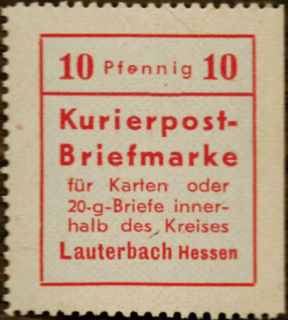 Kurierpostbriefmarke