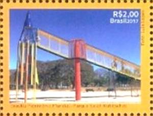 Stamp, “Foguetinho” at the City Park D. Sara Kubitschek, Brazil,  , Art, Monuments