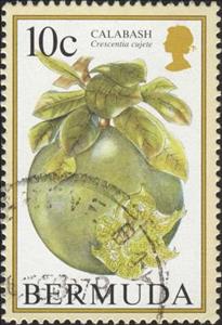 Stamp, Calabash, Bermuda,  , Fruits