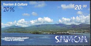 Stamp, View of Apia, Samoa,  , Landscapes, Townscapes / City Views