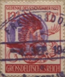 Stamp, Print on German Empire stamp, Germany, Local Post,  
