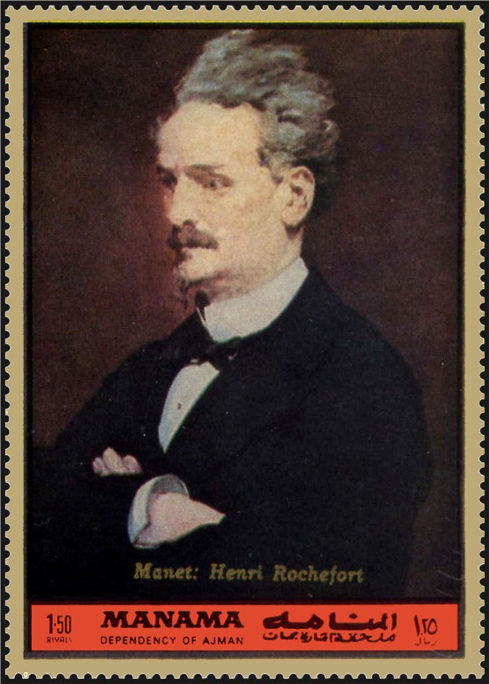 Portrait of Henry Rochefort by Manet