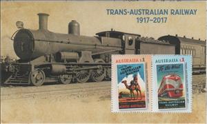 Mini Sheet, Minisheet, Australia,  , Camels, Locomotives, Railways