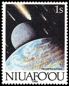 Stamp, The Earth's surface, Niuafo'ou,  