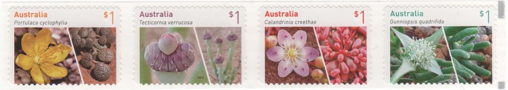 Se-tenant, Self Adhesive Strip Of 4, Australia,  , Flowers, Plants (Flora)