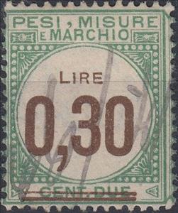 Revenue Stamp, Tassa lusso e scambi, Italy,  