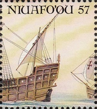 Stern of the flagship Santa Maria