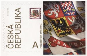 Stamp, National Symbols - The Banner of the President, Czech Republic,  , Flags
