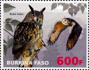 Stamp, Bubo bubo, Cinderellas,  , Animals (Fauna), Birds, Birds of Prey, Owls