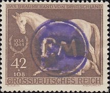 Stamp, Print on German Empire stamp, Germany, Local Post,  
