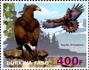 Stamp, Aquila chrysaetos, Cinderellas,  , Animals (Fauna), Birds, Birds of Prey, Eagles