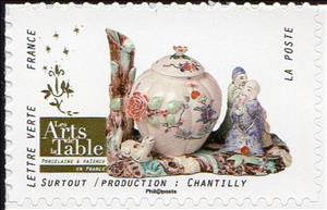Stamp, Centerpiece / Production : Chantilly, France,  , Ceramics