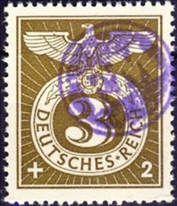 Stamp, Print on German Empire stamp, Germany, Local Post,  