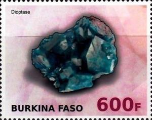 Stamp, Dioptase, Cinderellas,  , Minerals
