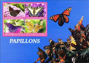 Mini Sheet, Butterflies, Cinderellas,  , Animals (Fauna), Butterflies, Insects