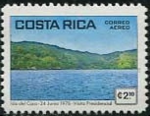 Stamp, View of Coco Island, Costa Rica,  , Islands, Landscapes