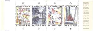 Booklet, Stockholmia 86 International Stamp Exhibition III, Sweden,  , Paintings