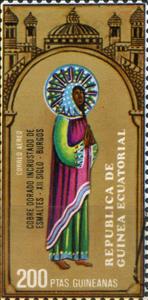Stamp, Saints, Equatorial Guinea,  , Easter, Paintings