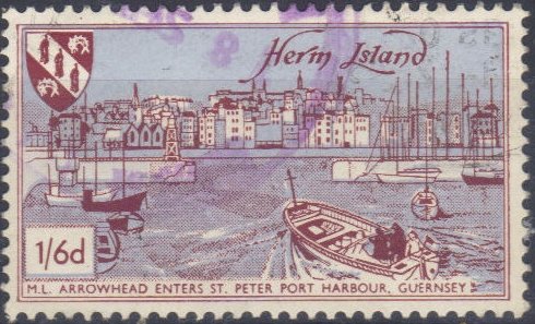 M.L. arrowhead enters St. Peter Port Harbour, Guernsey