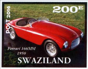 Stamp, Ferrari 166MM 1950, Cinderellas,  , Cars