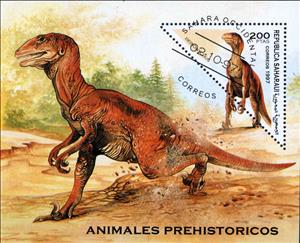 Souvenir Sheet, Animales Prehistoricos, Cinderellas,  , Dinosaurs, Prehistorical Animals