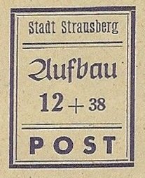 Stamp, Wiederaufbau, Germany, Local Post,  
