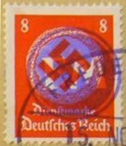 Stamp, Print on German Empire stamp, Germany, Local Post,  