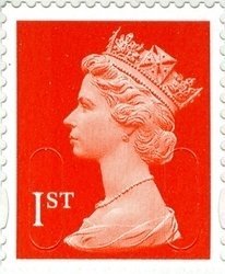 Stamp, Queen Elizabeth II - Security Machin M17L, United Kingdom of Great Britain & Northern Ireland,  , Crowns and Coronets, Famous People, Heads of State, Queens, Royalty, Women