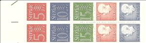Booklet, King Gustaf VI Adolf, New Numeral type, Sweden,  , Famous People, Heads of State, Kings, Men, Numbers, Royalty