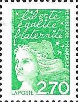 Stamp, Marianne type Luquet, France,  , Stylized Figures / Persons, Women