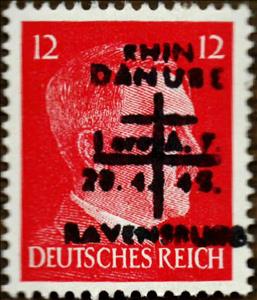 Stamp, Print on Hitler Edition, Germany, Local Post,  , Dictators, Heads of State