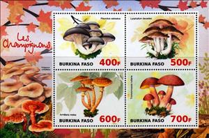 Mini Sheet, Mushrooms, Cinderellas,  , Mushrooms