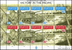 Mini Sheet, Victory in the Pacific, Niuafo'ou,  , Second World War