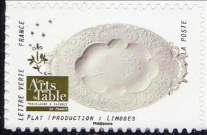 Stamp, Plat / Production : Limoges, France,  , Ceramics