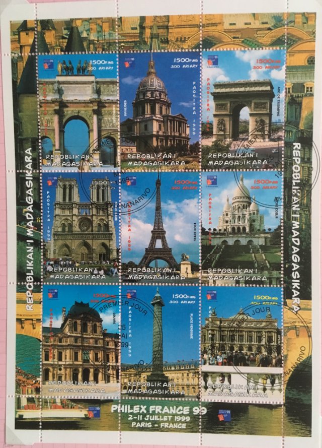Philexfrance 99 - Monuments de Paris
