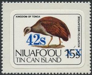 Stamp, Niuafo'ou Megapode, Niuafo'ou,  , Animals (Fauna), Birds